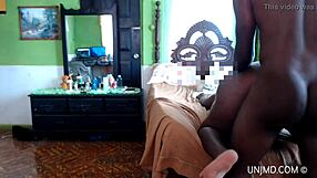 Amateur black girl receiving a BBC between her thick juicy thighs