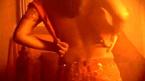 Sensual striptease and erotic strip tease with Indian beauties