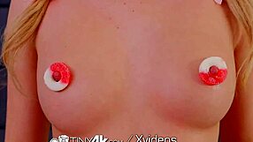 Facial and jizz load for small tits teen hardcore