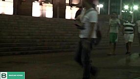 Brazilian pervert records Morena’s lu dx at a public park