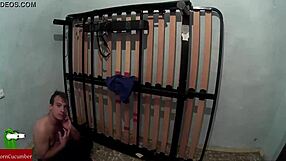 Preparing the bed for a Spanish shemale’s rough sex trip