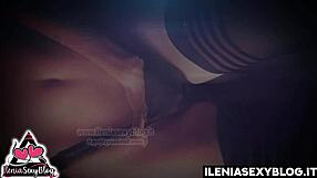 Italian beauty to share a cock with a neighbour in sexy condom clip