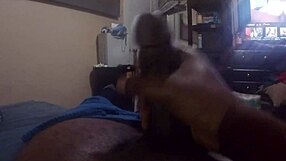Sexual stereotype: good looking black man masturbates to cam