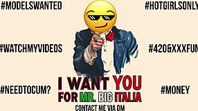 Italian skank addicted to cock paid for fucking