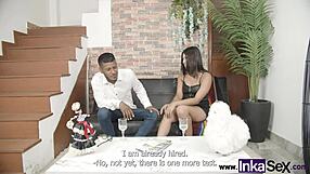 Teen Safada gets her big ass drilled and cummed on in front of the client