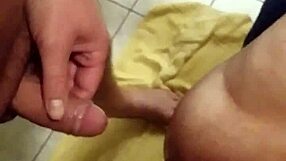 Woman cooks a pussy of meat and has her massive fake tits sit atop her deformed bush