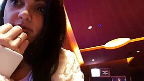Sex with a stranger with big boob messy in toilet Kamasoul