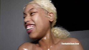 Unlucky for some: the American amateur face gets her virgin hole stretched by a mammoth black cock