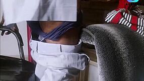 Tough and juicy African amateur college boy films himself while fapping to porn at office before enduring some nasty hardcore sex with his big dick