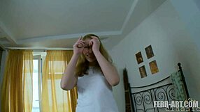 Teen cutie loves cock in her twat and in her anus, toys them both