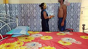 Taboo desires are seen in the video shared by an amateur Indian couple having sex with a cousin