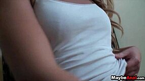Horny real amateur girl jilling off while sucking on candy cane in public