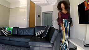 Super hot upskirts of her big ass and big tits getting in POV