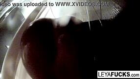 HD video of Leya Falcon's shower time: a strip and tit-filled endeavour