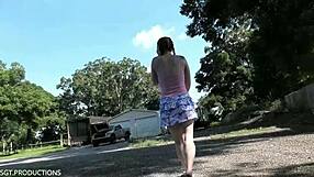 Amy Quinn has small tits and red hair which is revealed in this High Definition video