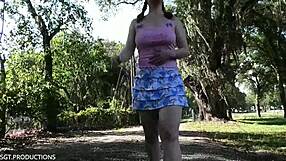 Amy Quinn has small tits and red hair which is revealed in this High Definition video