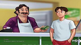 Here is an erotic cartoon adventure where we can play basketball