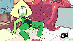 Peridot from steven universe play in HD solo masturbation video