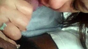 New homemade sex video of a big breasted Latina sucking her lover’s dick