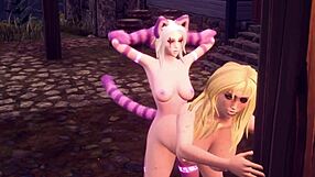 Sex video of a shemale cat girl with big natural boob bouncing and a nice shaped vagina