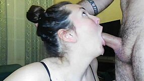 MILF home video that was uploaded on a site that shares porno movies sings well while fucking and love to swallow a big cock