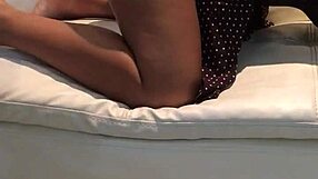 A Latina babe sucks big cock and gets creampied