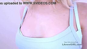 Best strip tease blonde with nice tits and lustful mouth gives hardcore anal taboo strangers on cam