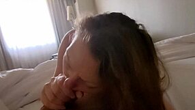 First time couple for hotel sex gets creampied