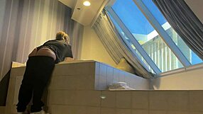 Slutty mother fucker cleans up after freaky black cock in hotel room