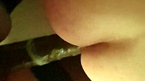 t: Black woman and anal play with strapon