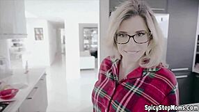 A pretty British milf with big tits gets a handsjob and blowjob while the cam is on POV