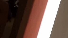 German girlfriends fully grown cock is stroked by Latina teenage girl while on holiday