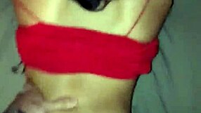 Cute amateur wearing panty sex with a condom has her ass filled with sperm