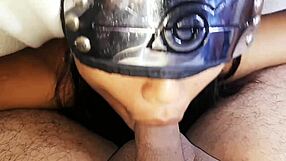 Chupada babe Cunoichi has cumshot on her face and she swallows