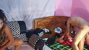 I order the hot brunette and slutty girl to have anal sex with several guys