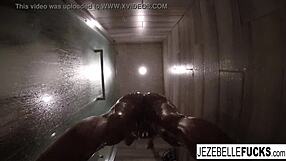 Contemporary Jezebelle bond and one of the steamy shower scene