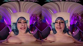 Being a JOI that is virtual reality that features massive boobs and smoothly shaven vaginal area