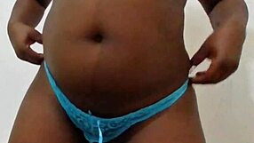 How about looking at sexually attractive black woman with big tits shaking her chest?