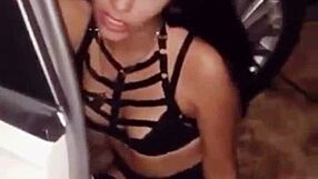 Two amazing teenage big tits and ass sluts are fucked in a homemade video