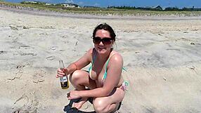 Lgbtq pawg flaunts massive bung and tiny chest in public