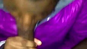 Black beauty provides an amazing blowjob