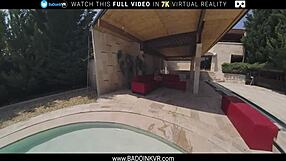 Sex with VR a small tits blonde teen