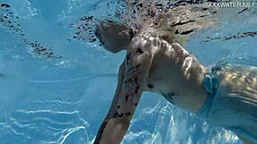 Soft bouncing tits and a tight-assed girl-drain the sex Appeal, and splashing it in the pool