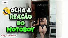 Motoboy gives a nice massaging to Amador’s big ass