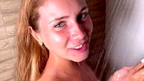 Youtube POV clip of a young women performing blowjob on a man