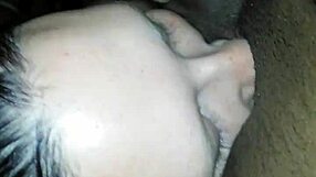 Cocks fill Sarah’s mouth and she takes it further to have it filled with semen