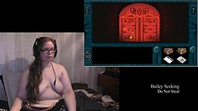 New tits and a large ass for the gamer girl in motion