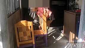 Young Asian wife turns slutty in garage mystical fuckery