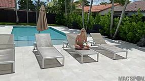 Lastly, pov sex video of Aria Banks giving a deep throat to her stud neighbor