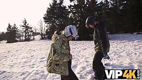 Vip4k skiing family fun